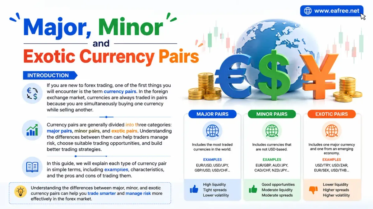 Major, Minor and Exotic Currency Pairs Explained Simply