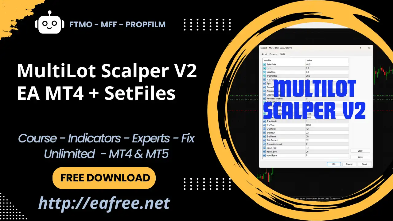 MultiLot Scalper V2 EA MT4 + SetFiles – Free Download -
