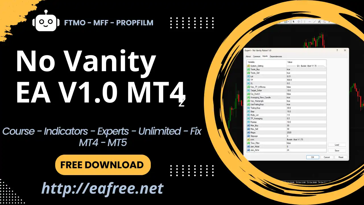 No Vanity EA V1.0 MT4 – Free Download - No Vanity EA V1.0 MT4