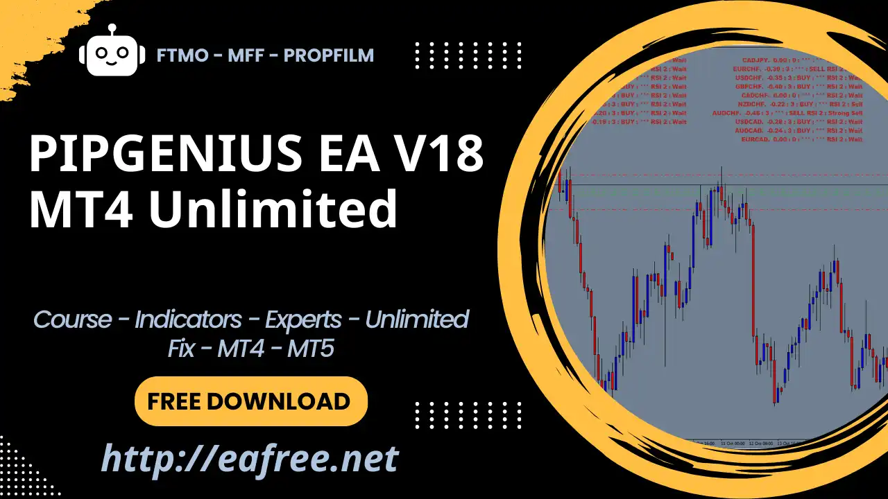 PIPGENIUS EA V18 MT4 Unlimited – Free Download